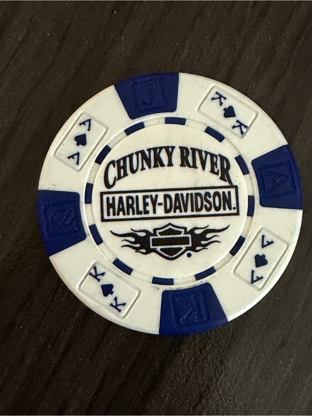 Collectible Harley Davidson Poker Chip Chunky River Harley Davidson Meridian, MS